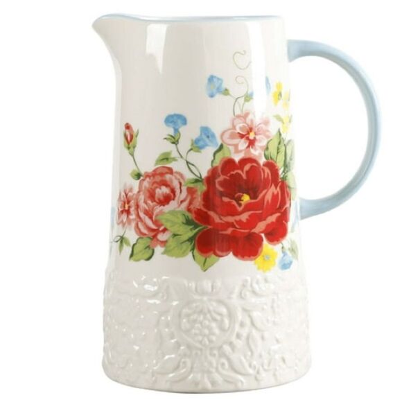🎉weekend Sale!🎉New Pioneer Woman Sweet Rose Water Pitcher🌷 NWT 2.1 qt - Picture 5 of 5